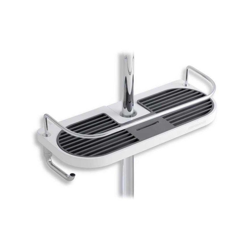 Shower shelf Ferro 65580.1, 280 mm x 90 mm x 120 mm, white