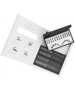 Nanolash DIY Extensions Starter Kit komplektas sztuczne rzęsy 10.12.14mm Flirty 36szt. + bonder do rzęs 5ml + sealer do rzęs 5ml