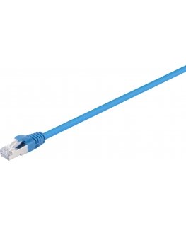 Fuj:tech CAT6A S/FTP network cable, 0.5 m, blue