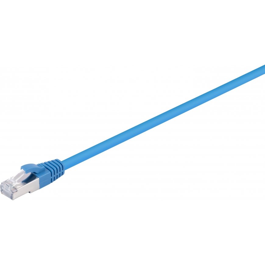 Fuj:tech CAT6A S/FTP -verkkokaapeli, 0.5 m, sininen