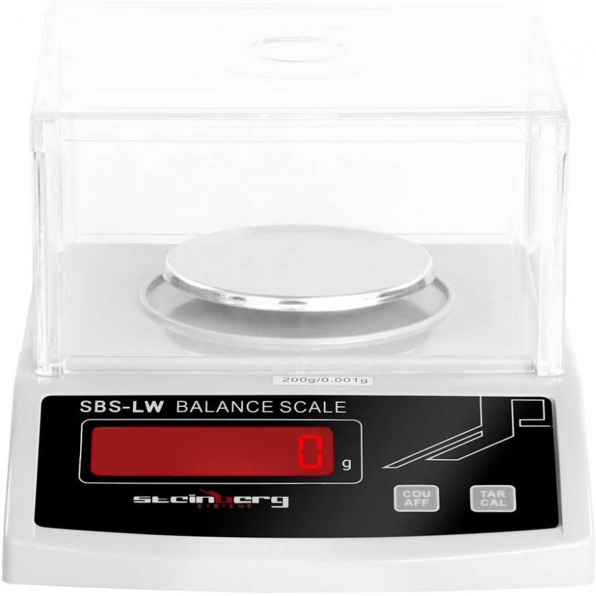 Kitchen scale Steinberg Systems Precision laboratory scale with glass cover and LED display 200g / 0.001g – 3