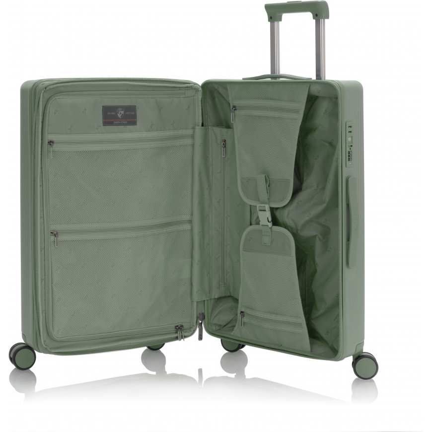 Heys Earth Tones 66 cm suitcase, moss green – 4