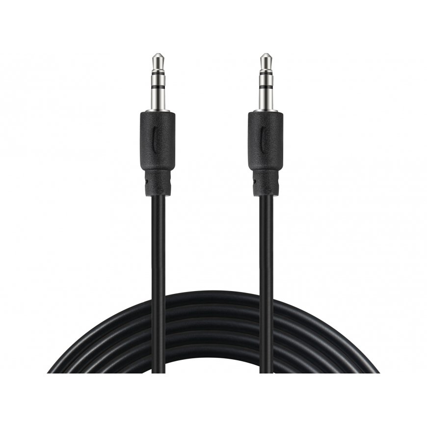 Sandberg 501-24 audiokaabel 2 m 3.5mm TRS Must