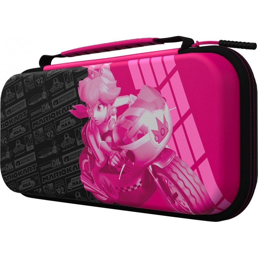 PDP Travel Case Plus GLOW – Grand Prix Peach protective case, Switch – 3
