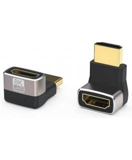 Fuj:tech HDMI Ultra High Speed 90° -kulma-adapteri, versio 4