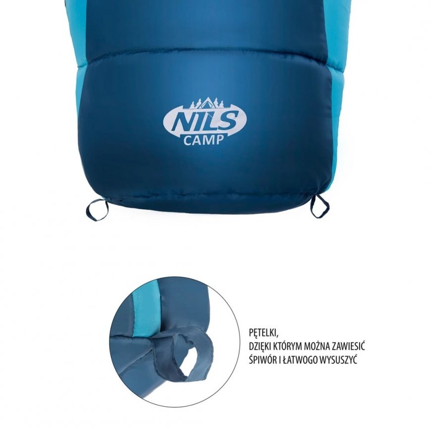 NILS Camp sleeping bag NC2012 grey-blue – 4