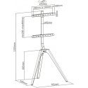 Mozi Art Series FS-14 floor stand for 45" - 65" TV, beech Mozi Art Series FS-14 floor stand for 45" - 65" TV, beech