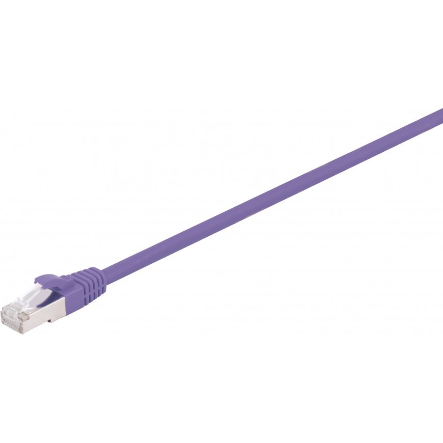 Fuj:tech CAT6A S/FTP network cable, 2 m, purple
