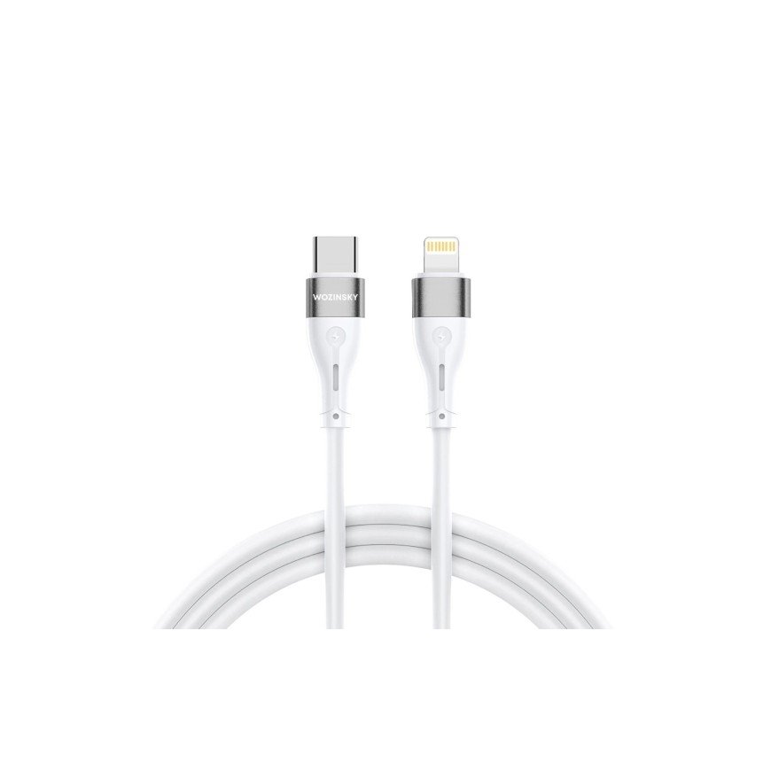 Wozinsky WSTCL1 Lightning | USB-C PD 27W cable 1 m - white