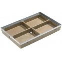 Bathtub with galvanized steel edge Aco (100x50 cm 00400) Bathtub with galvanized steel edge Aco (100x50 cm 00400)