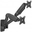 Hismart Dual 17"-32" monitor spring wall mount, black Hismart Dual 17"-32" monitor spring wall mount, black