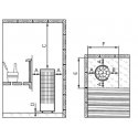 Electric sauna heater HARVIA CILINDRO PC90, 9kW Electric sauna heater HARVIA CILINDRO PC90, 9kW