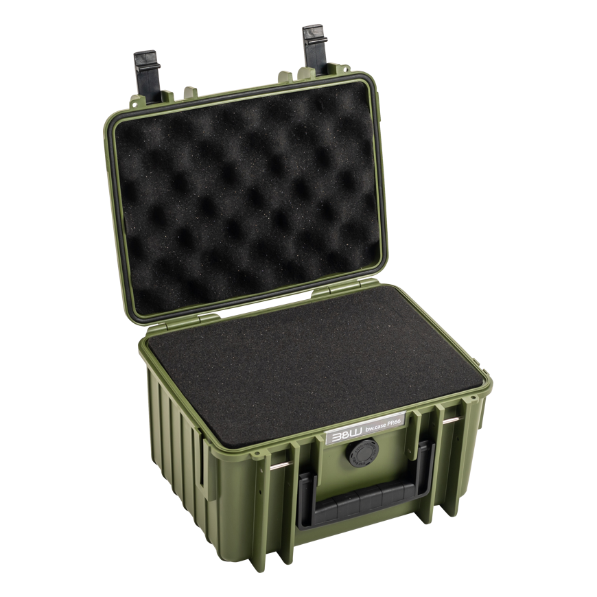 BW Outdoor Cases Type 2000 / Bronze žalias (pre-cut foam)