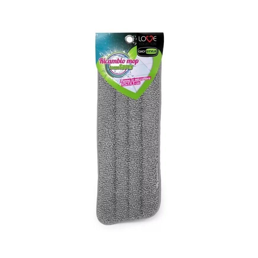 Replaceable microfibre cloth for floor brush with sprayer 40cm