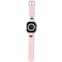 Case Karl Lagerfeld Strap KLAWLSLKCNP Apple Watch 42/44/45/49mm pink strap 3D Rubber Karl&Choupette Heads Case Karl Lagerfeld Strap KLAWLSLKCNP Apple Watch 42/44/45/49mm pink strap 3D Rubber Karl&Choupette Heads