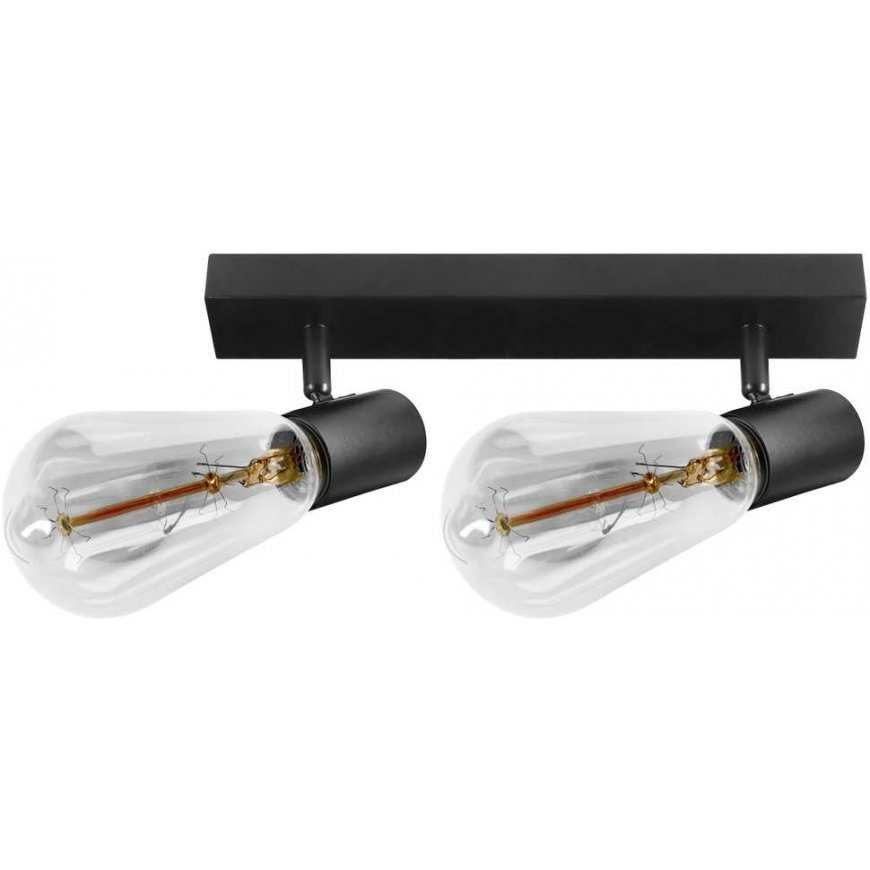 Hanging lamp Orno RIO SP 2, wall and ceiling lamp, E27 max. 2x60W, IP20, black – 2
