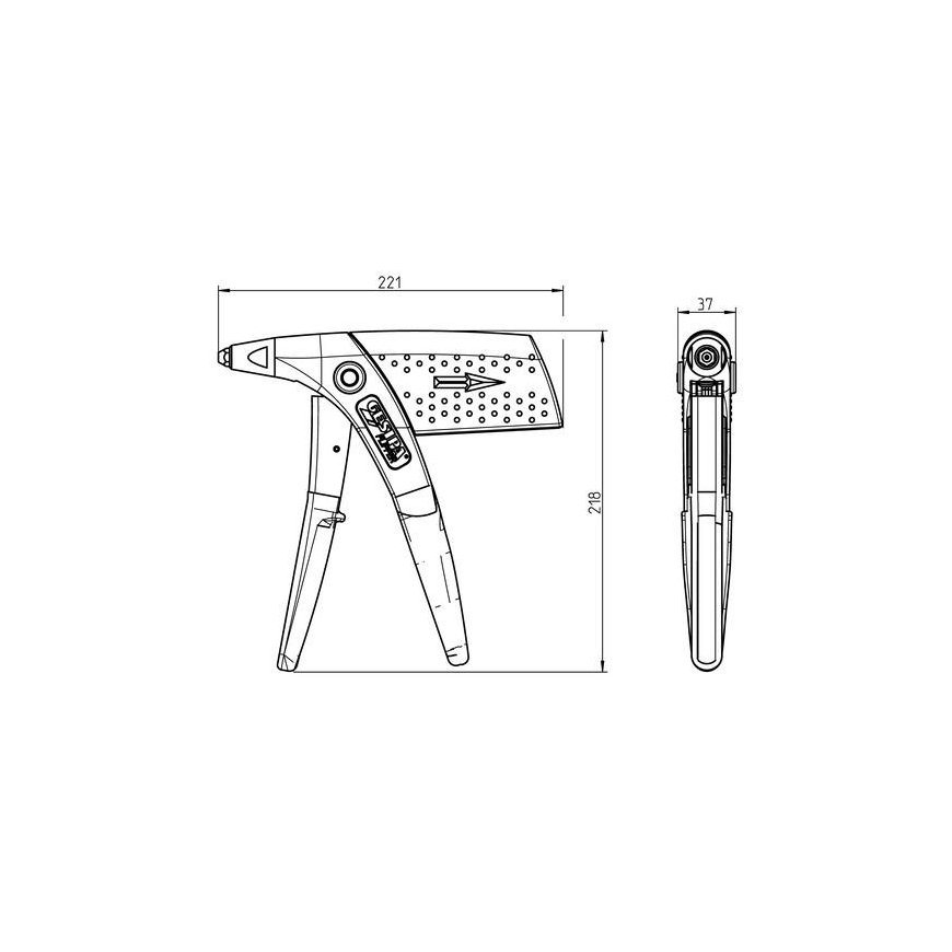 Kniedijimo replės GESIPA Flipper – 4