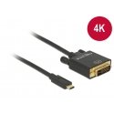 DeLOCK 2m, USB-C/DVI 24+1 USB-graafikaadapter 3840 x 2160 pikslit Must DeLOCK 2m, USB-C/DVI 24+1 USB-graafikaadapter 3840 x 2160 pikslit Must