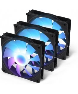 Blackstorm Luna UF120 ARGB PWM Fan Kit Black 120mm 3 Pack