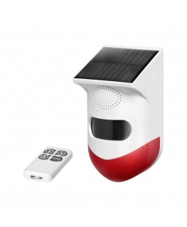 Orno Alarm system with built-in siren and solar panel, controlled by remote control via WiFi and TUYA