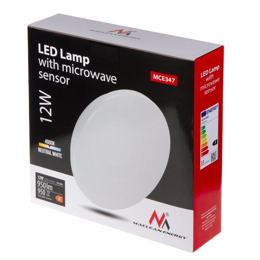 Ceiling LED lamp with twilight and motion sensor MCE344W – 2