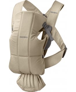 BabyBjörn Mini Woven baby carrier, beige