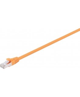 Fuj:tech CAT6A S/FTP network cable, 0.5 m, orange