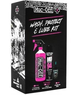 Muc-Off Wash, Protect and Wet Lube set