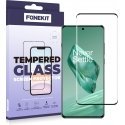 FoneKit Full Cover Tempered Glass, OnePlus 12, Black
