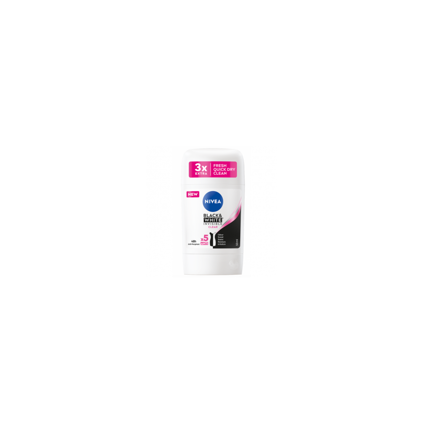 Nivea Black & White Invisible Clear 50ml