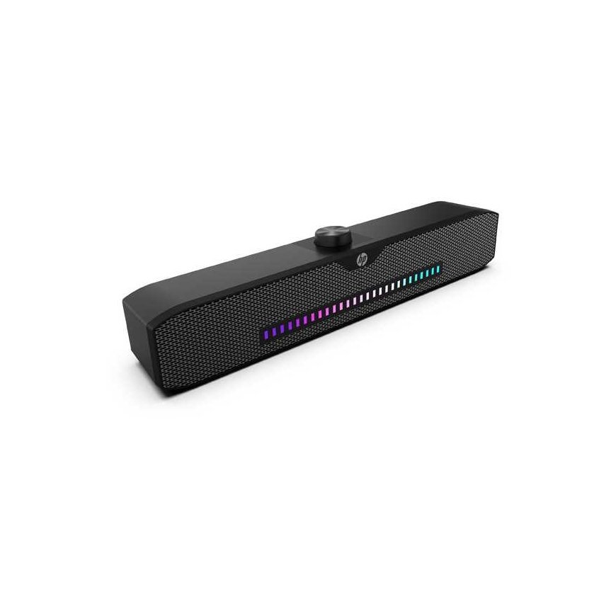 Kompiuterio kolonėlės HP Soundbar DHS-4200, 6W, juoda, 3,5 mm jack (USB), pašvietimas – 2