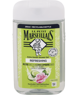 Le Petit Marseillais Extra Gentle Shower Gel Bio Rose & Bio Cucu