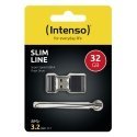 Intenso Slim Line USB atmintukas 32 GB USB A tipo 3.2 Gen 1 (3.1 Gen 1) Juoda Intenso Slim Line USB atmintukas 32 GB USB A tipo 3.2 Gen 1 (3.1 Gen 1) Juoda