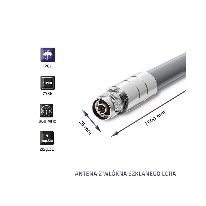Qoltec 57026 LoRa antenn | 10 dBi | Õues – 3