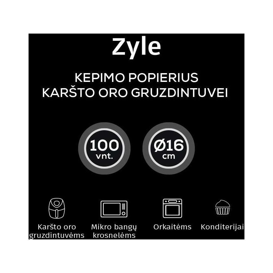 Baking paper for hot air fryer Zyle ZY3362AFP – 3