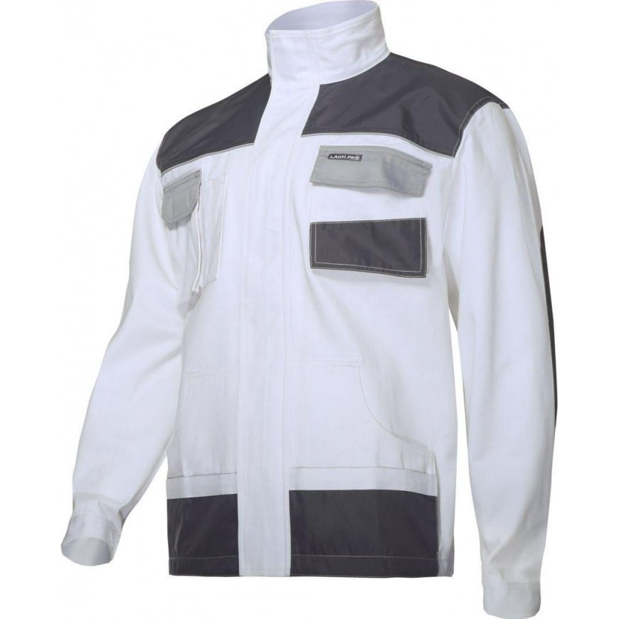 Lahti Pro Sweater White Grey, 100% Cotton, 2L / 54 (L4041354)
