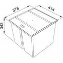 Trash can FRANKE, Easy Sort, 45-2, 2x14.5L Trash can FRANKE, Easy Sort, 45-2, 2x14.5L