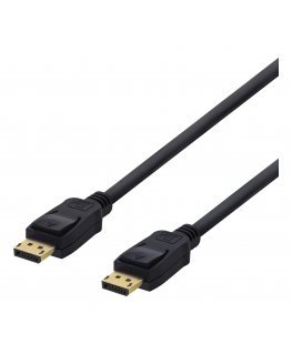 Deltaco DP-1010D DisplayPort-kaabel 1 m Must