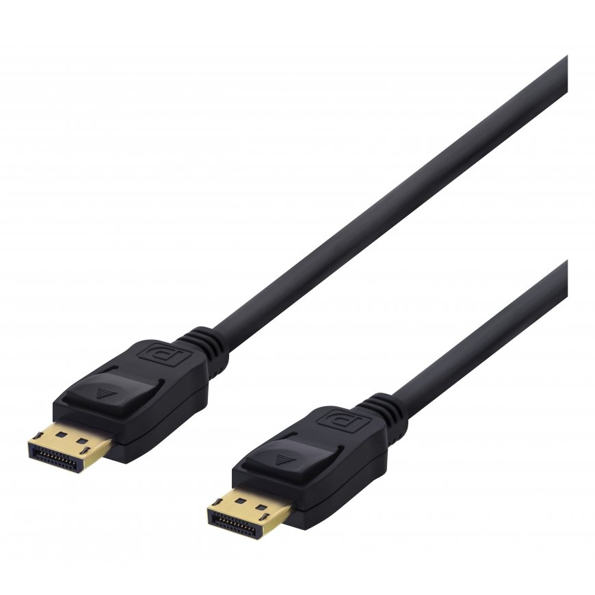 Deltaco DP-1010D „DisplayPort“ kabelis 1 m Juoda