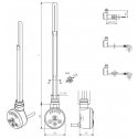 Electric heating element "Terma" Meg, 300 W, white Electric heating element "Terma" Meg, 300 W, white
