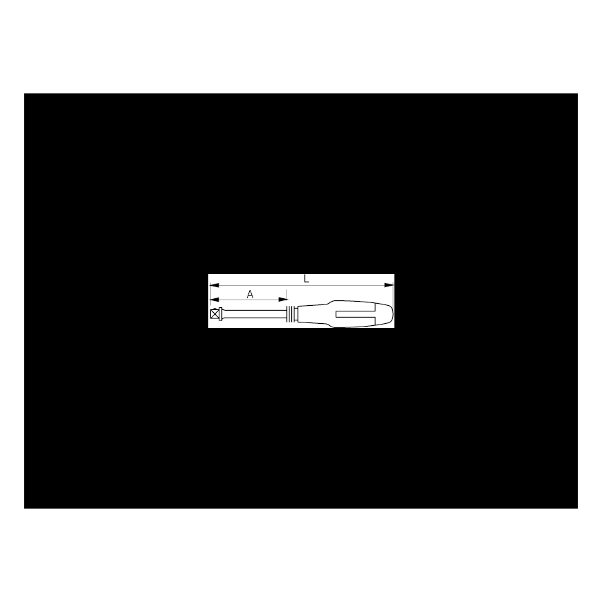Handle for 1/4" bits 150mm in disassembly blister – 3