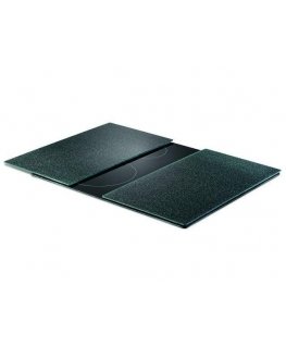 Zeller glass protective plates for the stove 2 pcs. black