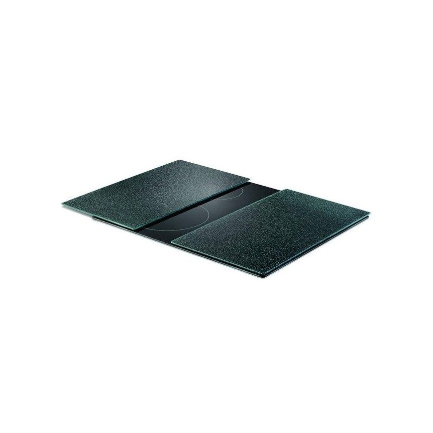 Zeller glass protective plates for the stove 2 pcs. black
