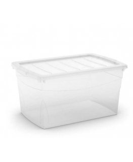 Storage box KIS, 50 l, transparent, 58.5×39×30 cm