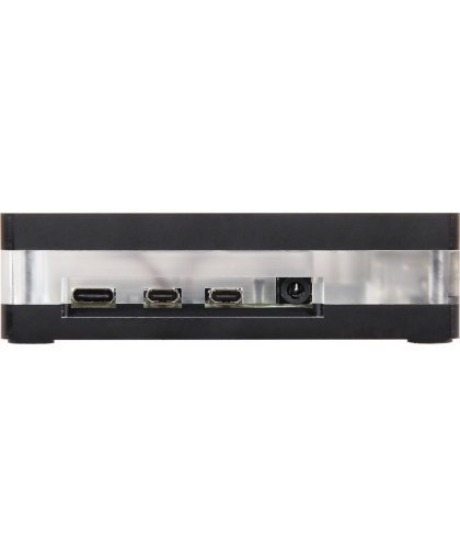 Raspberry Pi muovikotelo tuulettimilla Raspberry Pi 4 B -tietokoneelle, musta – 5