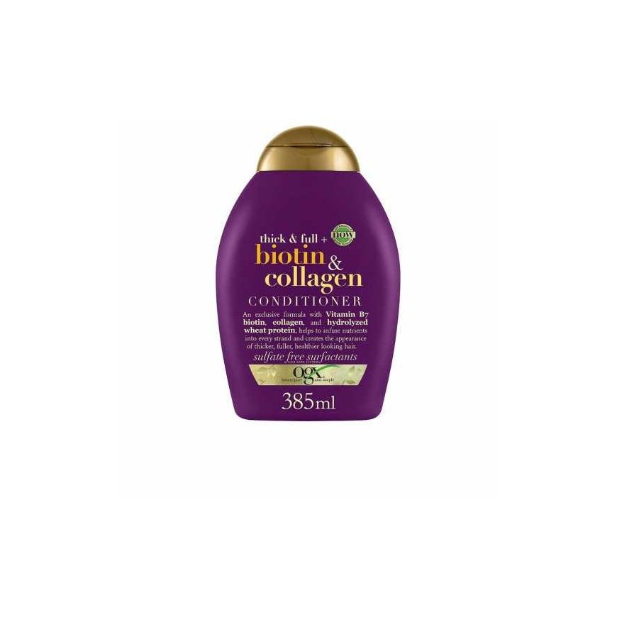 Organix Cosmetix Hair conditioner with vitamin B7, biotin and collagen, 385 ml – 4