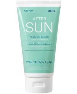 Korres Aloe Vera After Sun Moisturizing Body Milk nahwiljające mleczko po opalan su aloerem 150ml