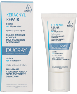 Ducray Keracnyl Moisturizing Repair Creme moisturizing cream for acne-prone skin, 50 ml