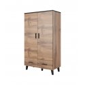 Cama LOTTA SZAFA WOT+B makuuhuoneen vaatekaappi ja komero 2 ovi(a) Wotan oak Cama LOTTA SZAFA WOT+B makuuhuoneen vaatekaappi ja komero 2 ovi(a) Wotan oak