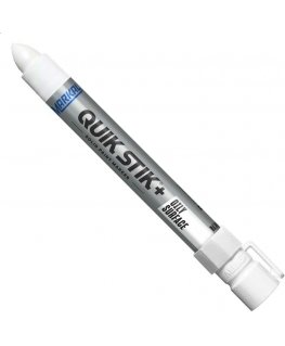 Industrial hard paint marker for oiled surfaces Markal QUIK STIK+ OILY SURFACE, White